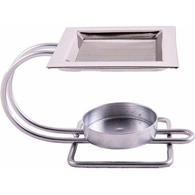 Nefertitis Kadidelnice kovová v barvě stříbra moderní design NF19204 - výška 8 cm, délka cca 13,5 cm – Zboží Mobilmania