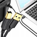 USB káble Ugreen 10351 USB - USB Type B Printer, 3m, černý