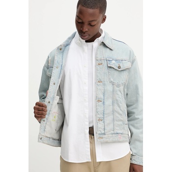 Guess Jeans Дънково яке Guess Jeans в синьо преходен модел с уголемена кройка M5YN38 D5M5A (M5YN38.D5M5A)