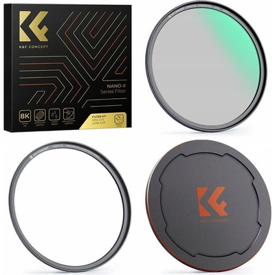 K&F Concept 3v1 CPL filtry + magnetický kroužek + krytka 52mm Sku.1701