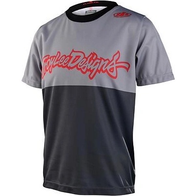Troy Lee Designs dětský Troy Lee Designs Flowline SS Scripter Charcoal