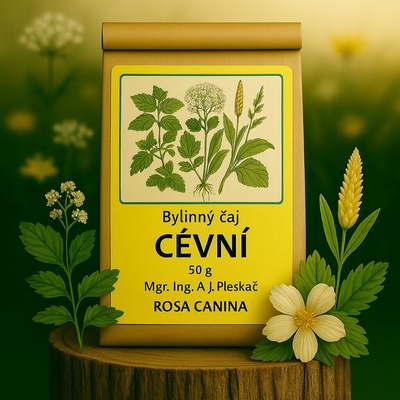 ROSA CANINA Bylinný Čaj Cévní Podpora Žil a Cévní Rovnováhy 50 g