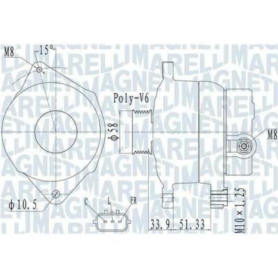 generátor MAGNETI MARELLI 063732138010