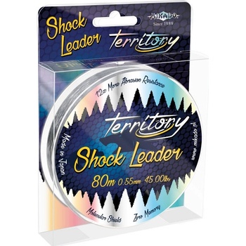 Mikado Territory Shock Leader Čirý 80 m 0,55 mm 45 lb