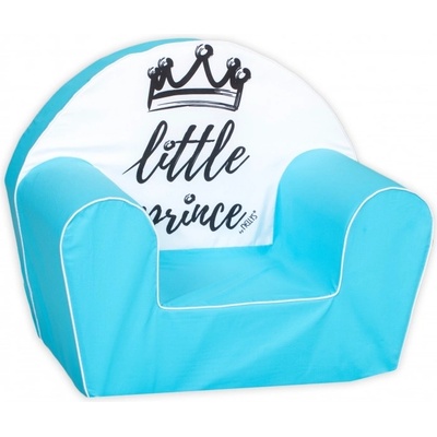 Baby Nellys Detské kresielko / pohovka Lux Little Prince modré
