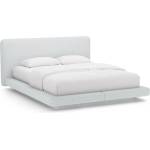 Micadoni Светлосиво тапицирано двойно легло 180x200 cm Linea - Micadoni (MIC_B180_138_F1_LINEA6)