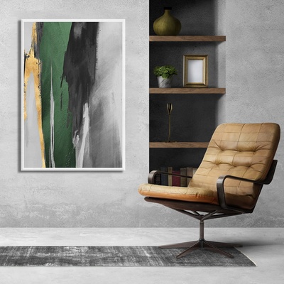 Decono Картина Абстрактно Зелено