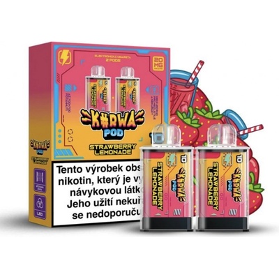 Kurwa Pod Strawberry Lemonade 20 mg 2x700 potáhnutí 1 ks