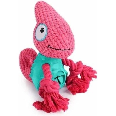 Treat Hider Chameleon na pamlsky plyš guma uzlíky 19 cm