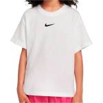 Nike Детска спортна тениска Nike Girl's Sportswear Big Kids Sport shirt - White - размер M (704-5755-0212)