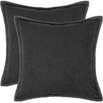 vidaXL Калъфка за възглавница 2 pcs HOUTEN Тъмносиво 70 x 70 cm Букле (921363)