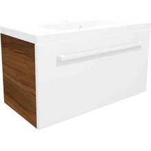 Bathcom BRAVO PLUS 80 BPU800109 skř.umyvadlová ořech/bílá 802X390X445