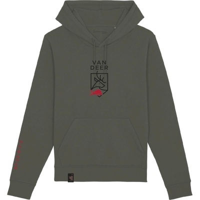 Van Deer Red Bull Sport a logem VAN DEER Logo Hoody Zelená