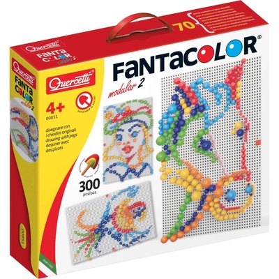 Quercetti Fantacolor Modular 2 Peg Mosaic 300 Pieces (qu-851)
