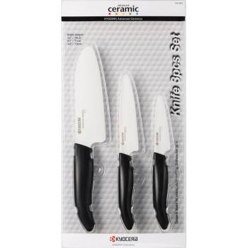 KYOCERA (Kyoto Ceramics - Япония) Комплект от 3 броя керамични ножове KYOCERA (Kyocera FK-3PC-BK)