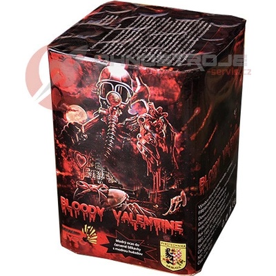 Pyrotechnika kompaktní ohňostroj BLOODY VALENTINE 16 ran