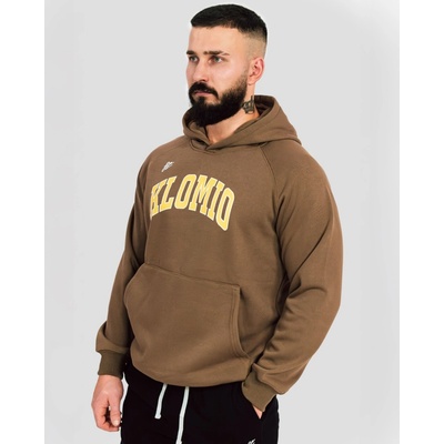 Klomio Mikina s kapucňou VARIED hnedá