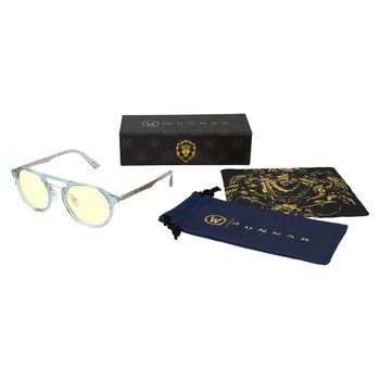 GUNNAR Комплект GUNNAR x World of Warcraft Alliance Edition Blue Crystal - Amber - Очила + калъф (GUN-WOW-01401)