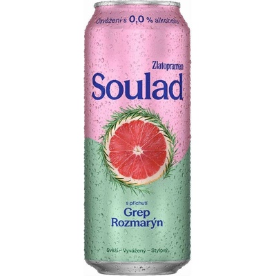 Zlatopramen Soulad grep rozmarýn 0,0 % 0,5 l (plech)