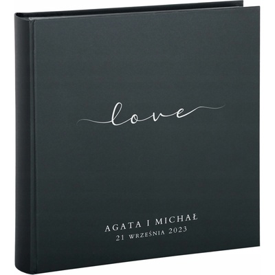 Tradiční černé album 50 listů s personalizací - vertikální