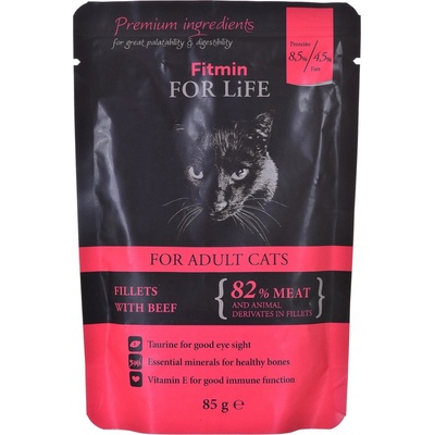 Fitmin For Life Cat adult beef 85 g