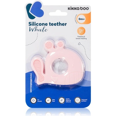Kikkaboo Silicone Teether Whale гризалка Pink