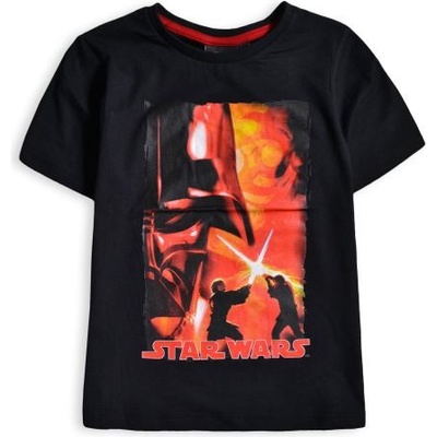 SUN CITY Dětské tričko Star Wars Darth Vader černé bavlna