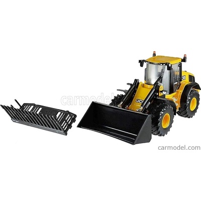 Britains JCB 4195 Ruspa Gommata Tractor Scraper Žlutá Černá 1:32