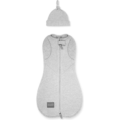Sleepee Zavinovačka Second Step Swaddle s čiapočkou svetlo sivá