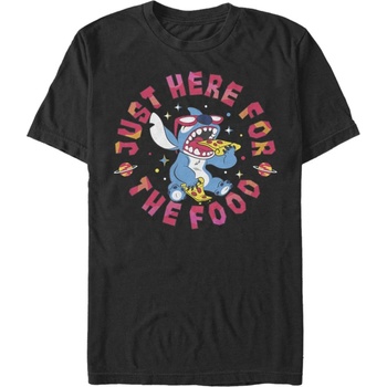 ZOOT. Fan Черна мъжка тениска Disney Classics Stitch Pizza ZOOT. Fan | Cheren | МЪЖЕ | L