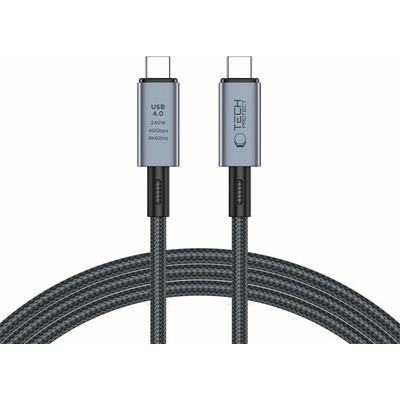 Tech-Protect Ultraboost Max kábel USB 4.0 8K / USB-C 240W 2m, šedý