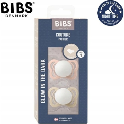 Bibs Couture ortodontické silikon 2ks Blush nočný / Vanilla nočný