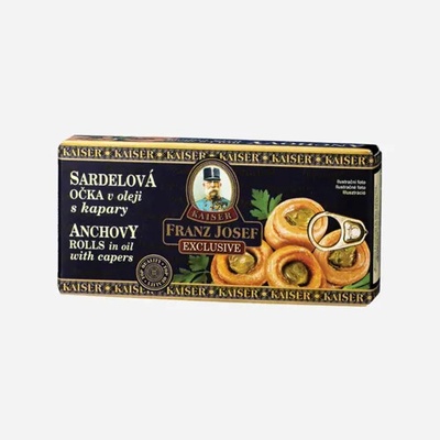 Franz Josef Kaiser Sardelová očká v oleji s kapary 45g