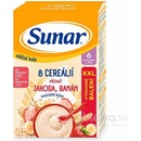 Sunar mliečna kaša s 8 cereáliami jahoda, banán XXL 340 g