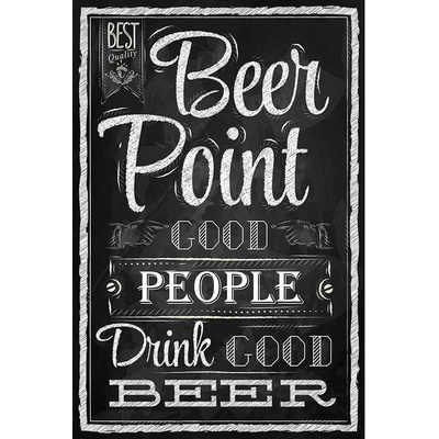 Ceduľa Beer Point Good People Drink Good Beer