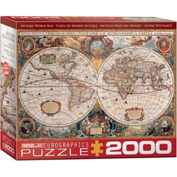 Image 1 of EUROGRAPHICS - Puzzle Mapa sveta v 17. storočí - 2 000 piese