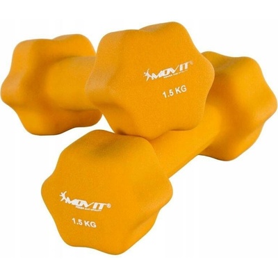 Movit Činky potažené/pogumované pevné 2 x 1,5 kg