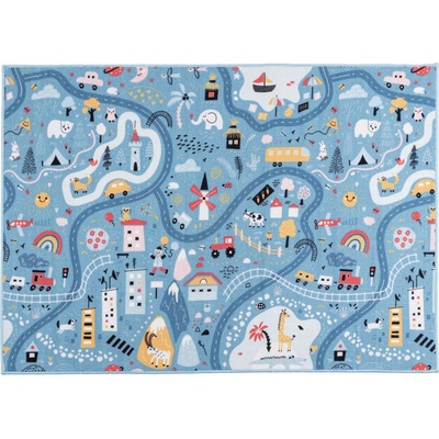 Multidecor Детски килим STELLA STREETS 120x170 cm син/град (MU0267)