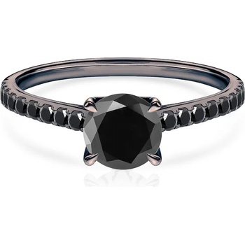 Image 1 of SAVICKI Годежен пръстен Share Your Love: черно злато, черен диамант