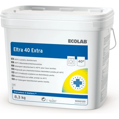 Ecolab Eltra 40 extra - univerzální prací prášek s dez. účinkem, 8,3 kg