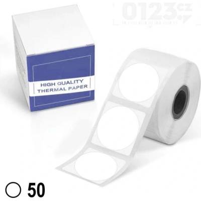Samolepící štítky TL - kruh 50mm, 150ks