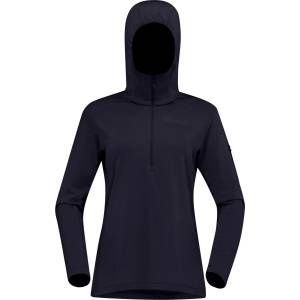 Norrøna Дамски поларен пуловер Norrøna Women's Falketind Warm1 Hood Fleece jumper - Caviar Black (105-7309-0212)