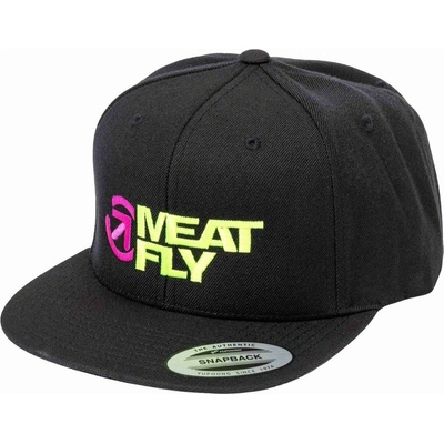 Meatfly шапка с козирка Ness Snapback Lime / Black | Черен | Размер Meatfly | Cheren | МЪЖЕ | ЕДИН РАЗМЕР