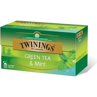 TWININGS Зелен с Мента 25 x 1.5g