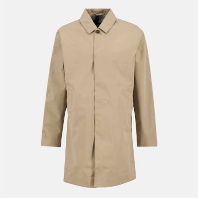 Barbour Men's Lorden Thigh Length Long Sleeve Button Mac - Stone ST17