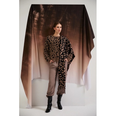 Moodo Суитшърт с леопардов принт кафяв Moodo Moodo | Kafyav | ЖЕНИ | XS