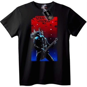 NOONEBRAND Тениска Stranger Things Китара - 2XL, Black