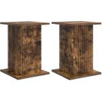 vidaXL Стойка за растения 2 бр. Опушен дъб 30, 5 x 30 x 43 см (899809)