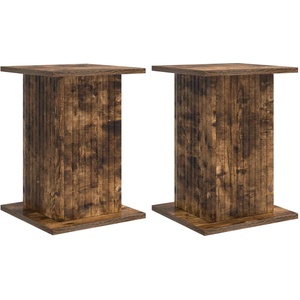 vidaXL Стойка за растения 2 бр. Опушен дъб 30, 5 x 30 x 43 см (899809)