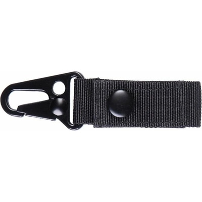 Přívěsek na klíče Popruh / s tak. karabinou 7cm ČERNÁ